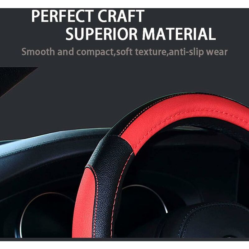Car Steering Wheel Covers Wrap Microfiber Soft Anti-Slip Auto Steering Wheel Cover Protector Universal Car Accessories - Image 2