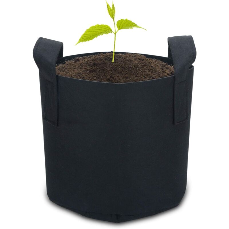 2 Pack 38 Litre - 10 Gallon Non-Woven Planting Bags - 40 X 30 Cm - With Carry Handles - For Garden, Greenhouse, Etc. - - Image 2
