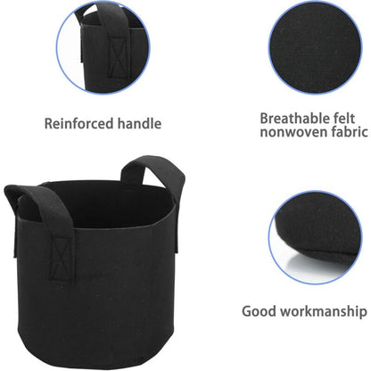 2 Pack 38 Litre - 10 Gallon Non-Woven Planting Bags - 40 X 30 Cm - With Carry Handles - For Garden, Greenhouse, Etc. - - Image 3