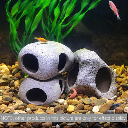 Aquarium ROcks For Fish Breeding, Playing And Resting, Small Ceramic Decorative Stones For Aquarium - Image 2