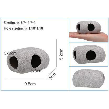 Aquarium ROcks For Fish Breeding, Playing And Resting, Small Ceramic Decorative Stones For Aquarium - Image 3
