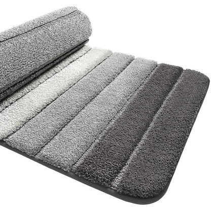Non-Slip Bath Mat, Extra Soft Bathroom Rug, Machine Washableable, Water Absorbent, 40 X 60 Cm, Grey