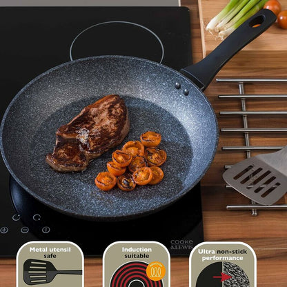 24 Cm Non-Stick Frying Pan, Forged Aluminum, Durable Non-Stick Coating, Pfoa Free - Induction, Dishwasher & Metal - Image 2