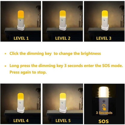 Kids Night Light, Motion Sensor Lamp, Adjustable Brightness, Portable, Rechargeable, For Bedroom, Kids ROom, And Living - Image 2