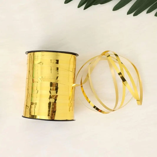 500 Yards (400M) Corrugated Balloon Ribbon Gold Bolduc Ribbon For Gift Wrapping And Diy Craft Supplies - Image 2