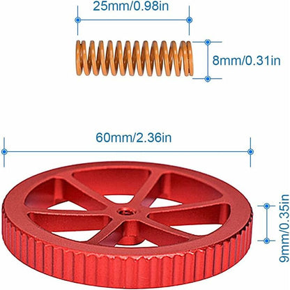 4 pcs Aluminum Upgrade Nuts Compatible With Ender 3/3 Pro/3 V2, 5/5 Plus/Pro, Cr 20 3D Printers Incl 4 pcs Hot Bed Die - Image 2