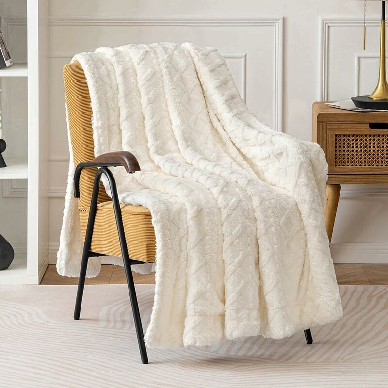 Blanket 100X150Cm Sherpa Fleece Blanket In Soft And Plush Wool With Heating Pile To Help You Sleep Better For Baby Bed - Image 2