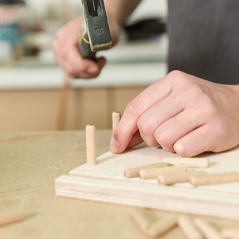 400 pcs Of Wooden Dowels 8 Mm X 50 Mm - Solid Beech Wood Dowel Ideal For Wood ROuter - Suitable For Drilling - Image 3