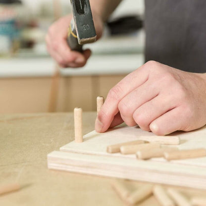 400 pcs Of Wooden Dowels 8 Mm X 50 Mm - Solid Beech Wood Dowel Ideal For Wood ROuter - Suitable For Drilling - Image 3