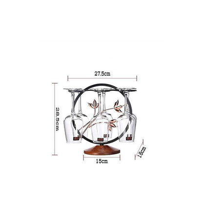 Freestanding Metal Wine Glass Drying Rack Kitchen Bar Decor Multi-Function Display Stand Tabletop Storage Holder - Image 2