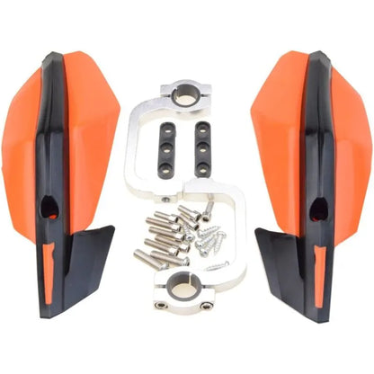 7/8" 22Mm Handguards Motocross Handlebar Hand Brush Guard Replacement For Motocross Dirt Bike Atv Off ROad Orange