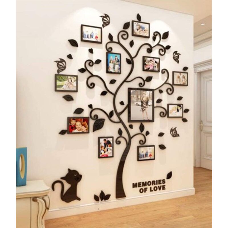 Wall Stickers Tree Photo Frame 3D Diy Mural Decals Arts Home Decoration For Bedroom, Living ROom, Nursery, Hall, - Image 3