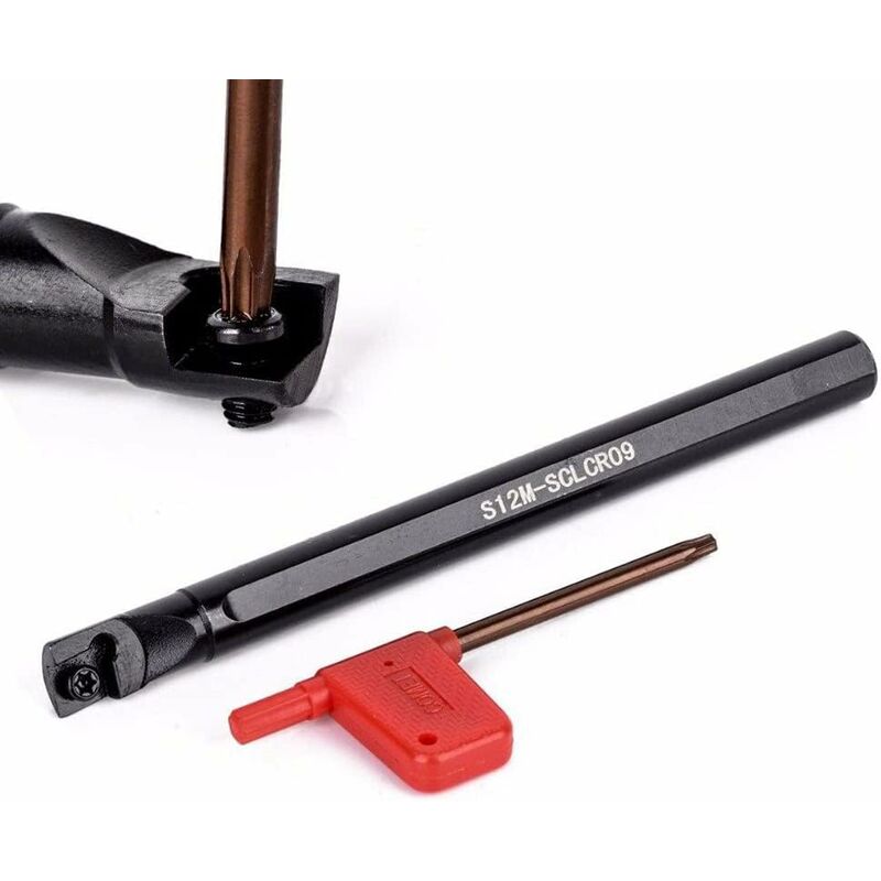 4 pcs Turning Tool Holder + Ccmt09T304 Carbide Inserts + T15 Wrench - Image 2