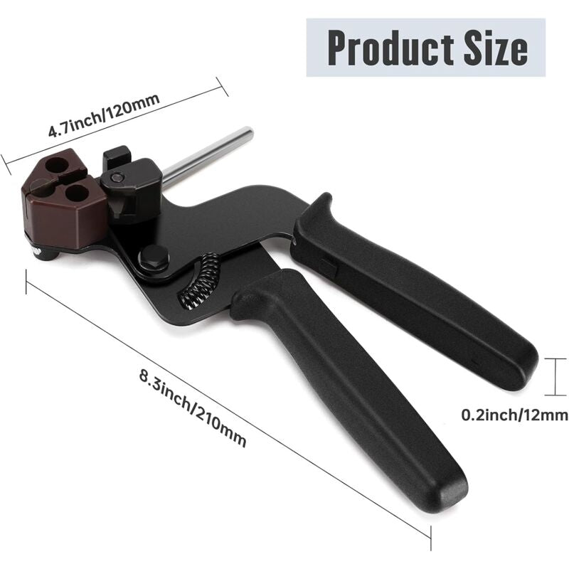 Stainless Steel Cable Tie Gun, Stainless Steel Cable Tie Pliers With Cutting Function, Metal Tie Gun, Cable Tie Gun - Image 3