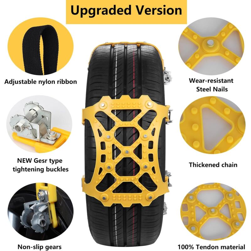 Snow Chains 6Pc Suitable For 165-275Mm - Image 3