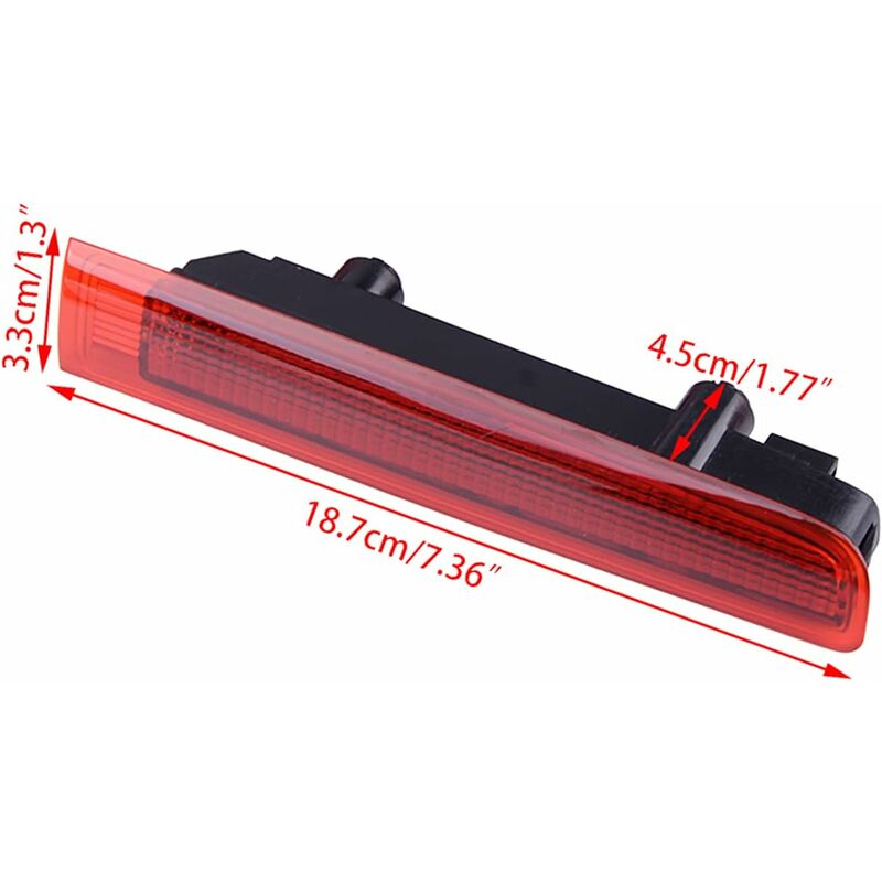 High Level Rear Third Brake Light For Transporter T5 T6 Caravelle Multivan Mk V 2003-2015 7E0945097E 7E0945097F (Red) - Image 3