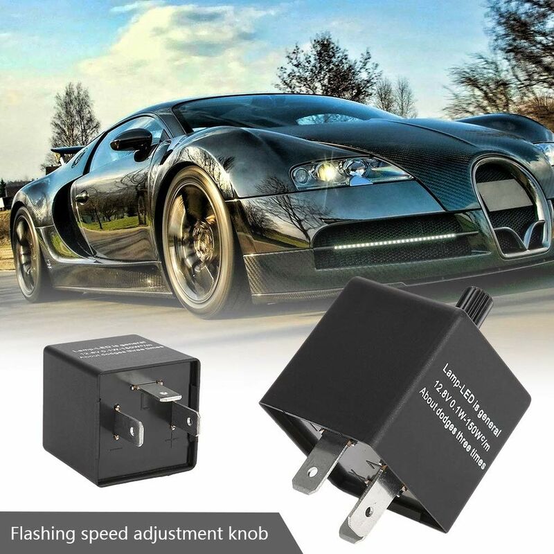 Motorcycle Flasher Relay Cf14Kt 3 Pin 12V Automotive Adjustable Flasher Relay For LED Flash Speed - Image 2