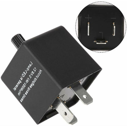 Motorcycle Flasher Relay Cf14Kt 3 Pin 12V Automotive Adjustable Flasher Relay For LED Flash Speed - Image 3