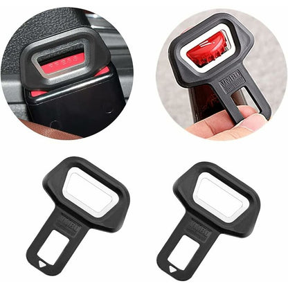 2 pcs Seat Belt Buckle With Bottle Opener Seat Belt Connector For All Car Brands, Car Seat Belt Buckle Clip Black - Image 4