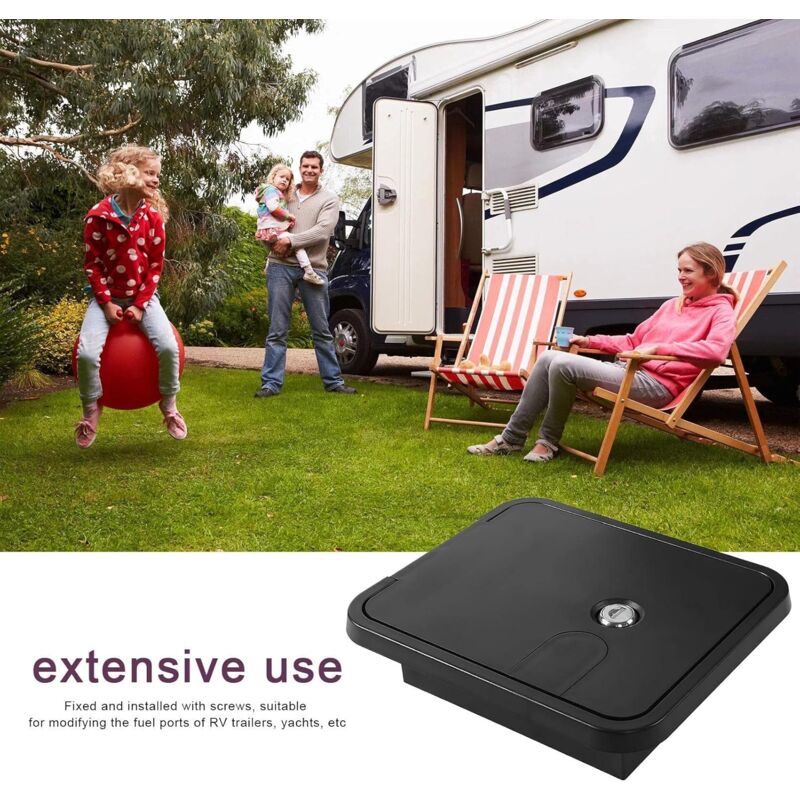 Rv Cable Hatch, Replacement Parts Rv Access Panel Accessories Waterproof - Lock For Converting A Camper Trailer, - Image 3