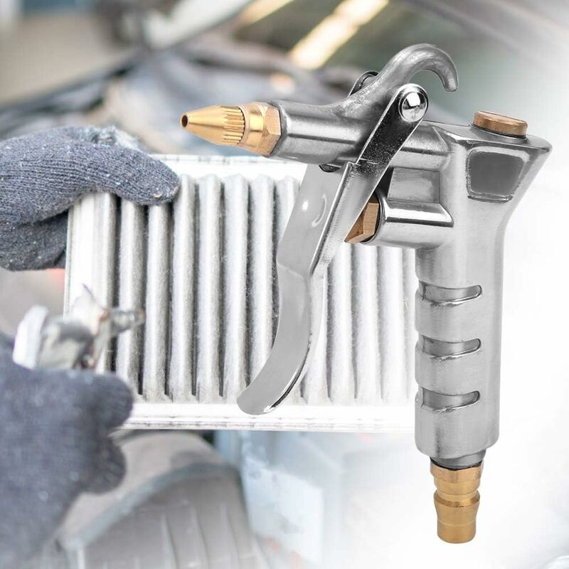 Powerful Aluminum Alloy Blow Dust Gun Air Blower With 1 Nozzle Blowing Duster Cleaning Air Pump Air Compressor Tool - Image 2