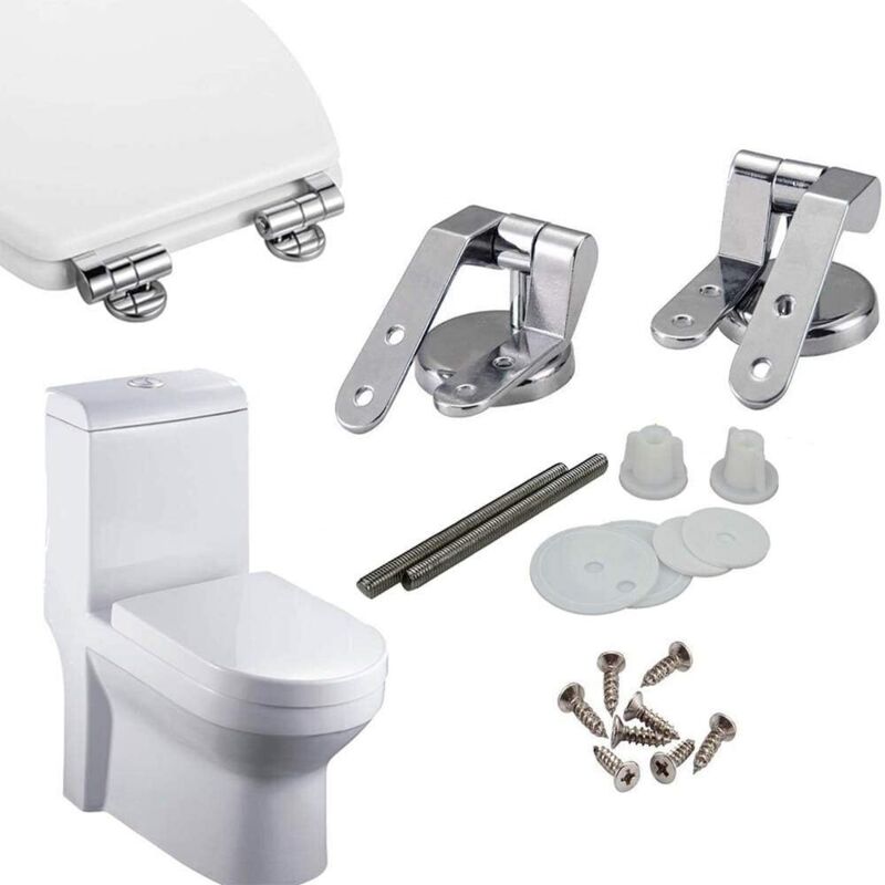 Toilet Seat Hinge Replacement Fixings Zinc Alloy Toilet Seat Hinge Toilet Seat Hinge For Wood Resin Mdf Toilet Seat - Image 3