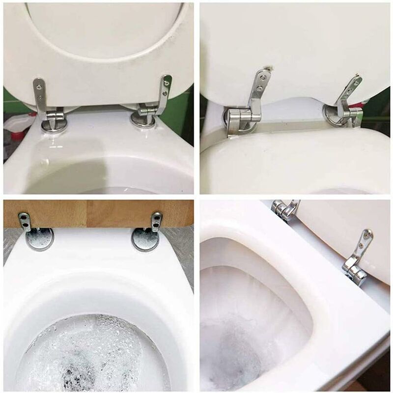 Toilet Seat Hinge Replacement Fixings Zinc Alloy Toilet Seat Hinge Toilet Seat Hinge For Wood Resin Mdf Toilet Seat - Image 4