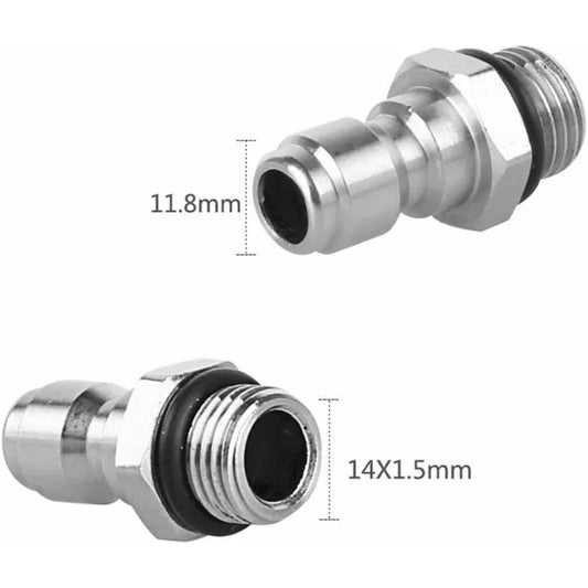 High Pressure Sprayer Nozzle Connectors, M14 Thread, 1/4 Quick Connector, Hose Connection Parts, Snow Foam Bottle - Image 3