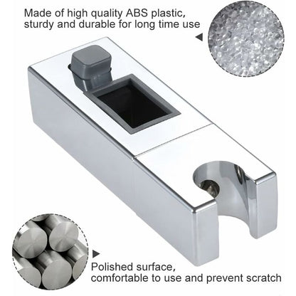 Adjustable Rectangular Shower Head Sliding Bracket Holder For Bathroom - Image 4
