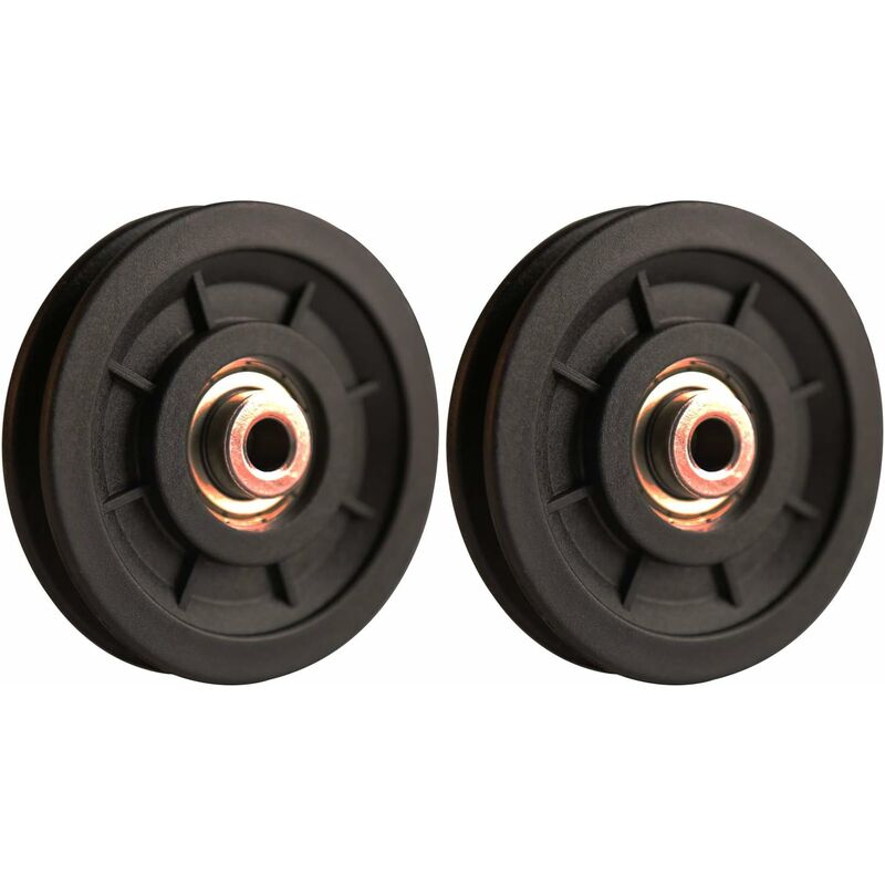 90Mm Bearing Nylon Pulley, Muscle Training Pulley, Universal Wheel For Cable Machine Gym Equipment Garage Door, Sliding - Image 4