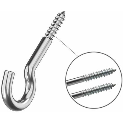 10 pcs Eyebolts, Eye Screws, Stainless Steel Screw Hooks, With 10 pcs Dowels Kit, 5 65Mm, For Chandeliers, Crafts - Image 3