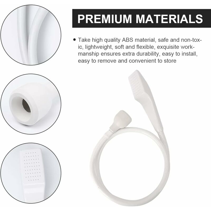 Plastic Mixer Tap Shower Head, Universal Sink Hose Shower Head Adaptable To Faucet, Home Hairdressing Shower Head, Baby - Image 4