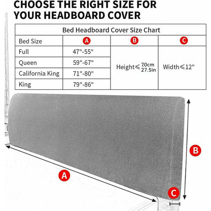 Stretch Headboard Cover For Queen And King Size Bed, Curved Dustproof Protector Slipcover For Bedroom Decor (Champagne, - Image 2