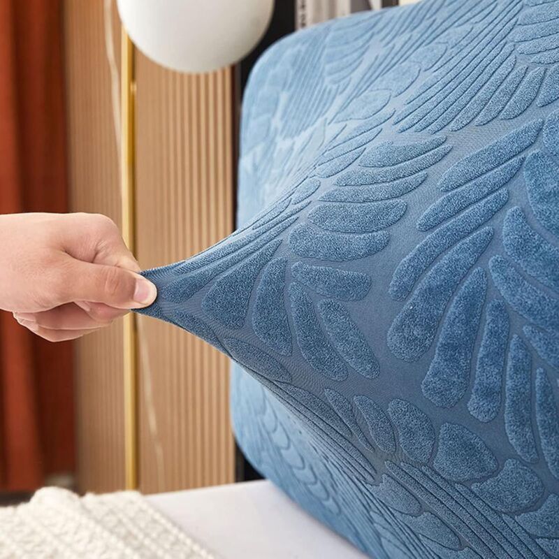 Stretch Headboard Cover For Queen And King Size Bed, Curved Dustproof Protector Slipcover For Bedroom Decor (Champagne, - Image 3