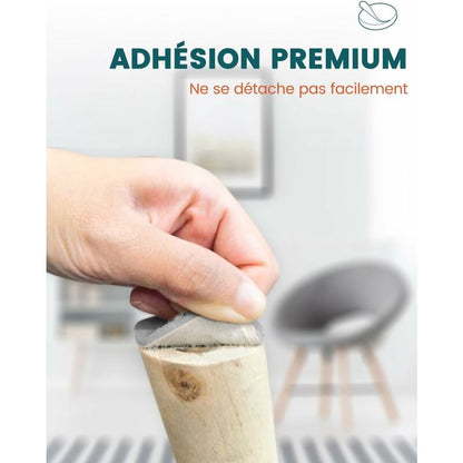 Self-Adhesive Furniture Pads, Furniture Chair Pads 3 ROlls (100 10Cm+100 5Cm+100 2Cm), Chair Pad 4Mm-Thick Felt Pad - Image 4