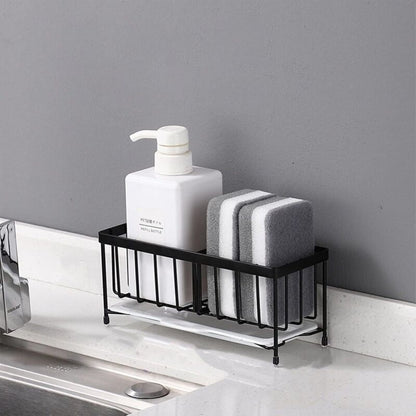 Sponge Holder Kitchen Rack Sponge Holder For Sinier Kitchen Sink Organizer Anti-Rust Monkey Spongers Scurbers Soap - Image 2