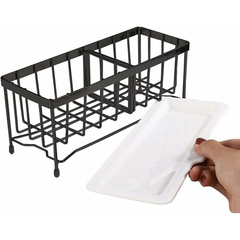 Sponge Holder Kitchen Rack Sponge Holder For Sinier Kitchen Sink Organizer Anti-Rust Monkey Spongers Scurbers Soap - Image 4