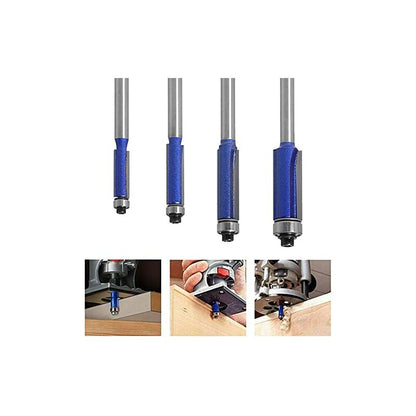 4Pc Flush Trim ROuter Bit Set - 6Mm Shank - Ball Bearings - Grooving ROuter Bit - Wood ROuter Bit - Grooving ROuter Bit - Image 4