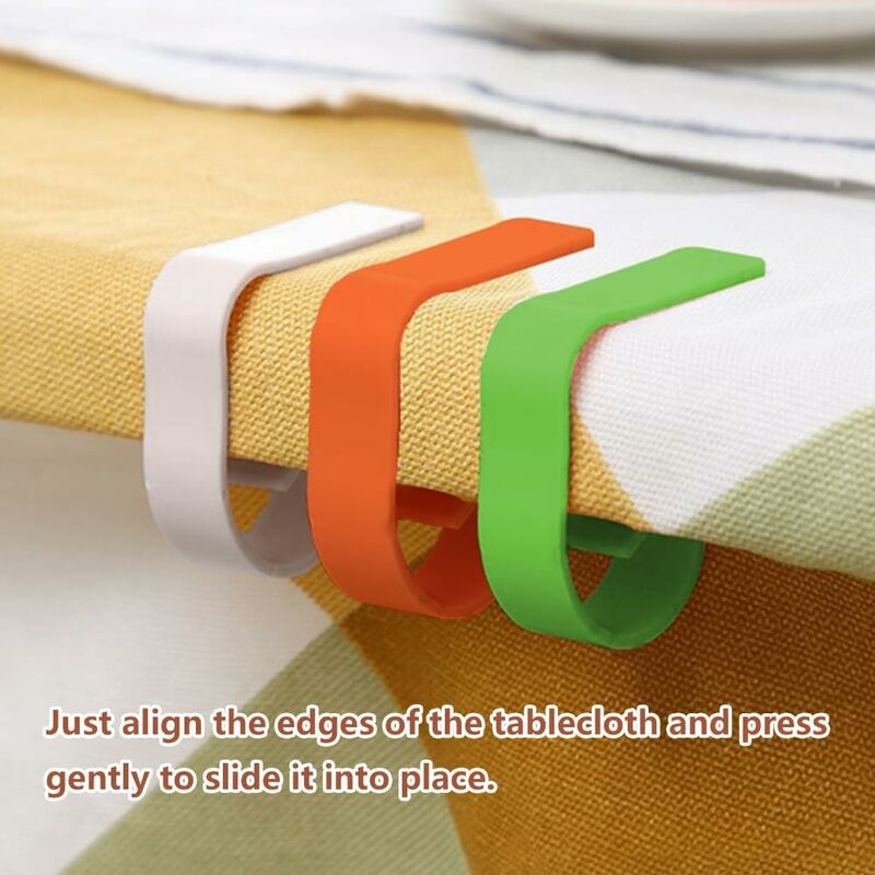 8-Piece Garden Tablecloth Holder, Thick Tablecloth Holder, Tablecloth Holder, Green - Image 3