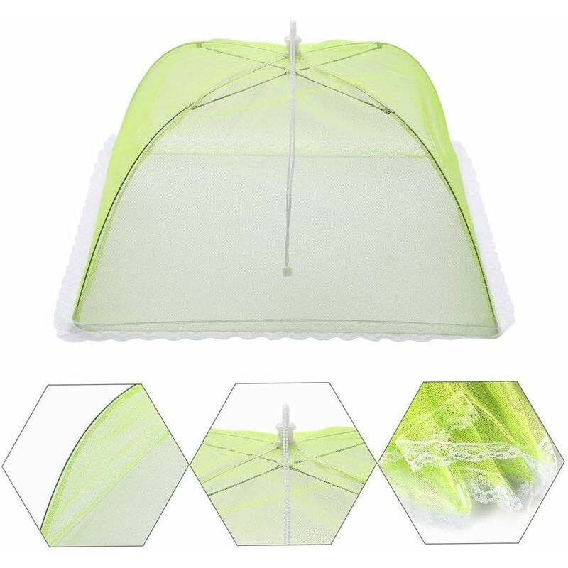 4 pcs Food Cover/Insect Proof Food Cover/Food Tent/Folding Food Cover Mesh Screen Umbrellas, Bbq And More - 4 Colors - Image 3