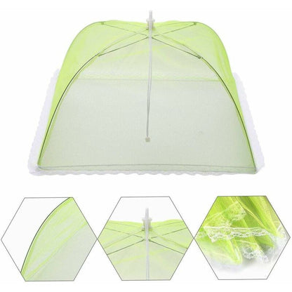 4 pcs Food Cover/Insect Proof Food Cover/Food Tent/Folding Food Cover Mesh Screen Umbrellas, Bbq And More - 4 Colors - Image 3