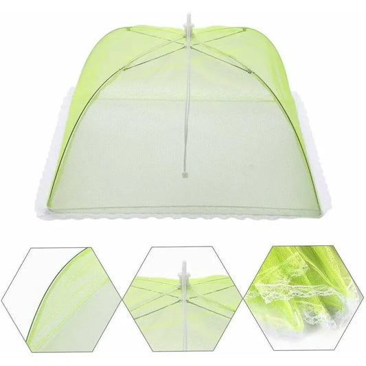 4 pcs Food Cover/Insect Proof Food Cover/Food Tent/Folding Food Cover Mesh Screen Umbrellas, Bbq And More - 4 Colors - Image 3