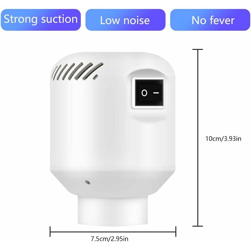 Electric Air Pump For Vacuum Storage Bags, 55W 220V Compression Bag Air Pump, Pa 45000 Air Pump (1 pcs) - Image 4