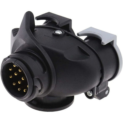 13 To 7 Pin Trailer Socket 12N 12S Dual Adapter Converter European Plug For Car Trailer Truck Towbar 12V Waterproof - Image 3