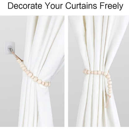 2 Pieces Bohemian Curtain Holdbacks, Curtain Tiebacks, Curtain Holdbacks - For Wall, Farmhouse, Window, Bedroom, Dining - Image 2