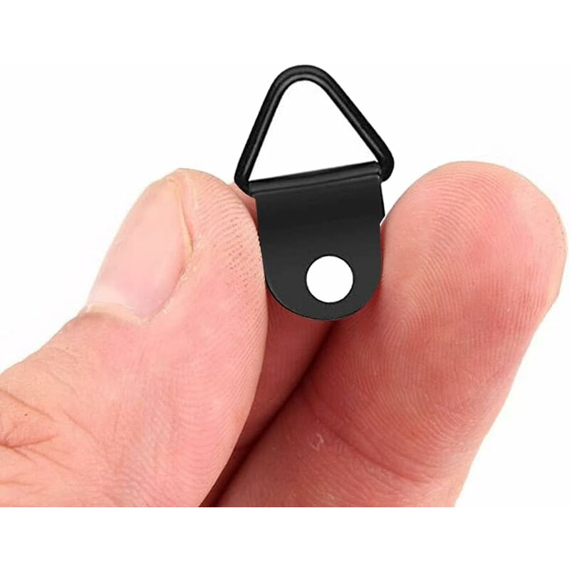 50 pcs Picture Hooks Picture Frame Hanger No Drilling Metal D Rings Frame Mounting For Picture Frame Mirror Fixing Wall - Image 3