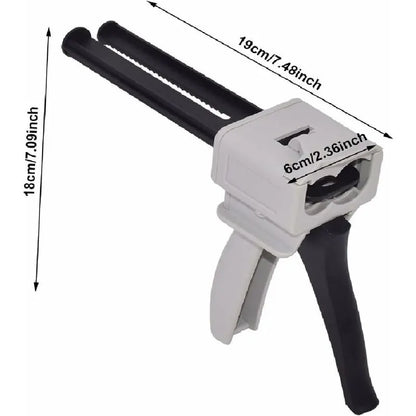 50Ml Epoxy Dispenser Gun, Ab Epoxy Glue Gun Handle Applicator For Mixing Glue, 1:1 And 2:1 Ratios (Gun) - Image 2