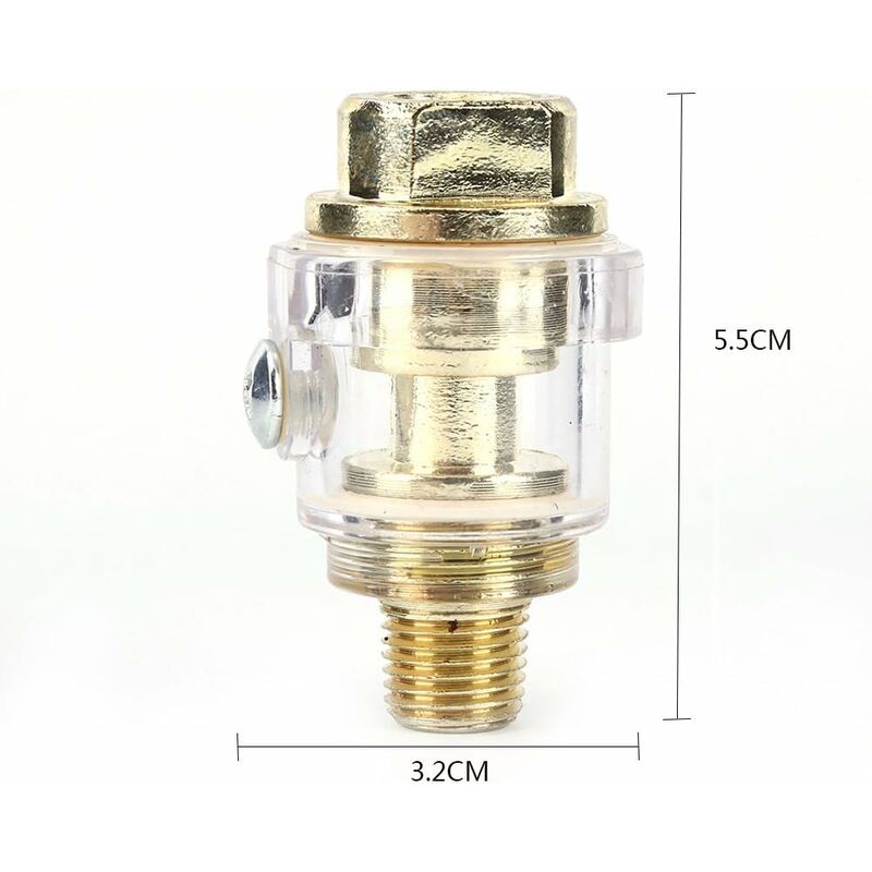 1/4'' Bsp Mini In-Line Oil Lubricator Air Tool Oil Lubricator Oiler Compressor Hose Automatic Lubrication For Pneumatic - Image 2