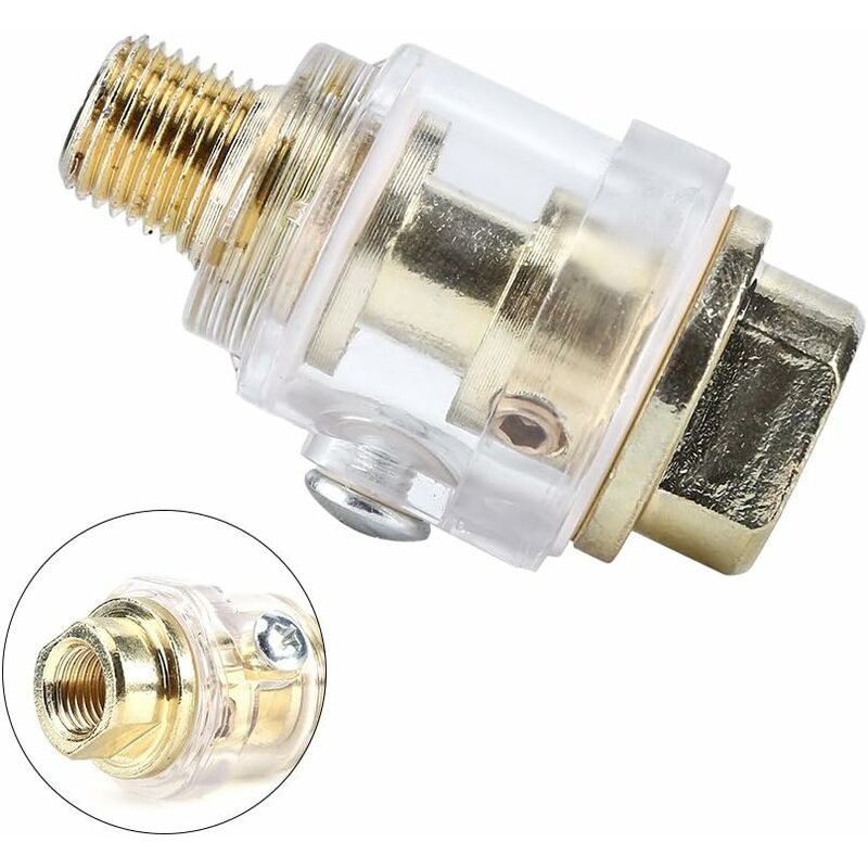 1/4'' Bsp Mini In-Line Oil Lubricator Air Tool Oil Lubricator Oiler Compressor Hose Automatic Lubrication For Pneumatic - Image 4
