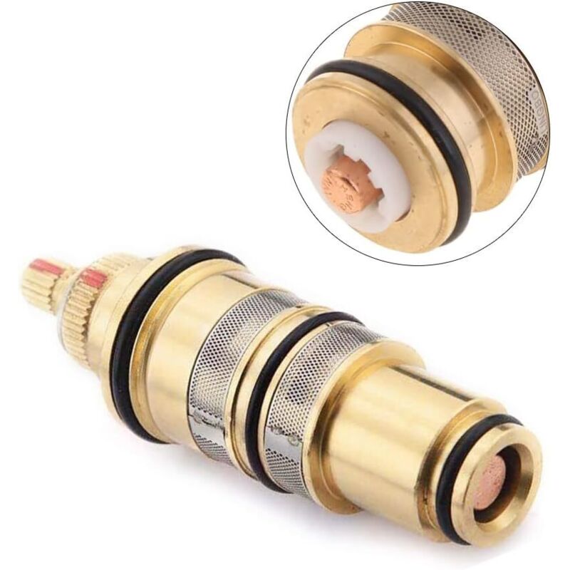 Brass Replacement Thermostatic Cartridge Shower Mixer Valve Bar Repair Kit Temperature Control For Shower Mixer Ba - Image 2